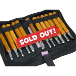 12pc Set Carbon Steel Cutting Blades Wood Carving Tools Storage Case